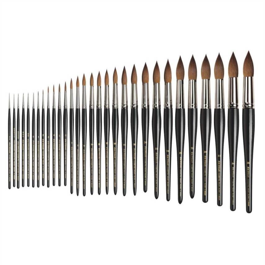 Da Vinci Series 10 Kolinsky Red Sable Round Illumination and Watercolor Brush No: 10/0 - 2