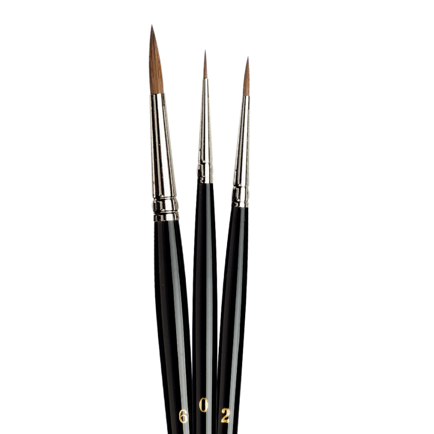 Da Vinci Series 10 Red Sable Round Illumination and Watercolor Brush - 1