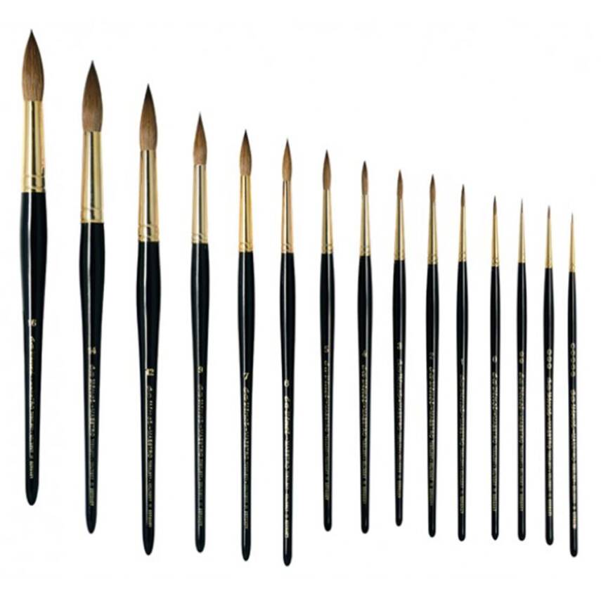 Da Vinci Series 11 Red Sable Round Illumination and Watercolor Brush - 1