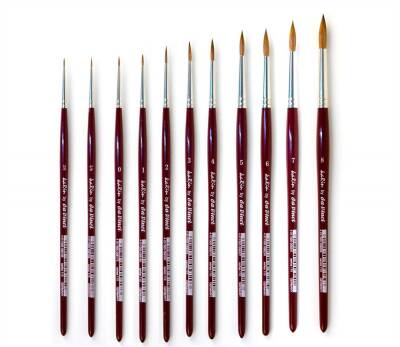 Da Vinci Series 110 Red Sable Hair Round Illumination and Watercolor Brush No: 2 - 3