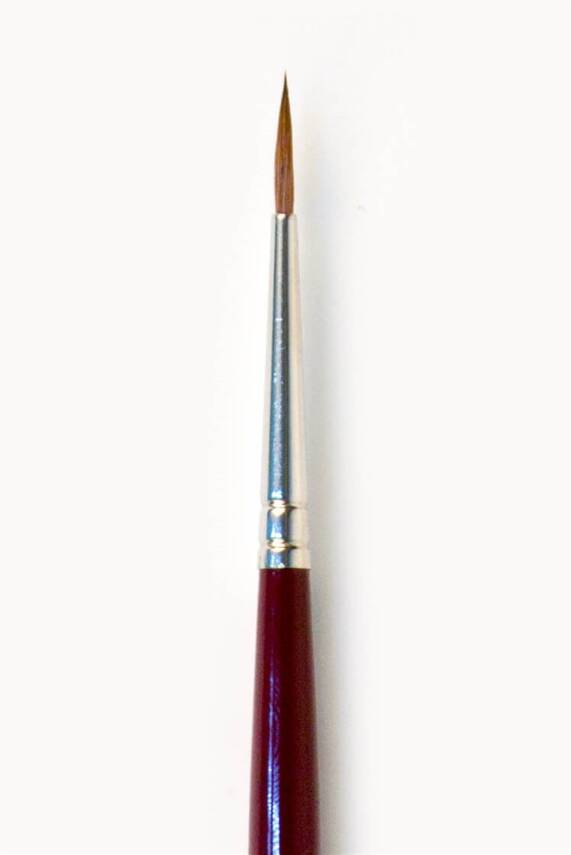 Da Vinci Series 110 Red Sable Hair Round Illumination and Watercolor Brush No: 3/0 - 4