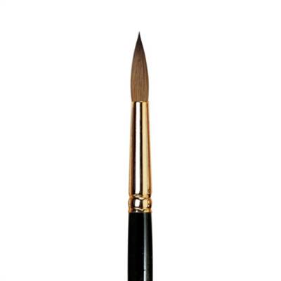 Da Vinci Series 1526Y Red Sable Round Illumination and Watercolor Brush No: 12