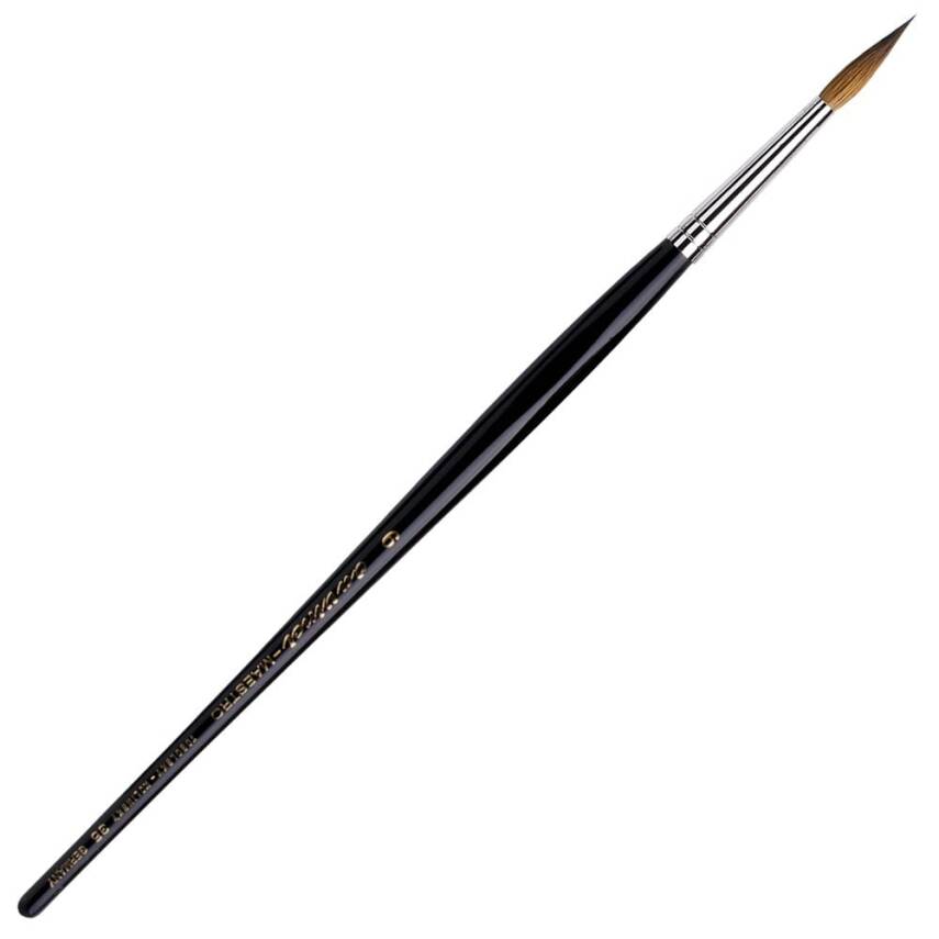 Da Vinci Series 35 Kolinsky Red Sable Extra Long Round Watercolor Brush No: 6 - 4