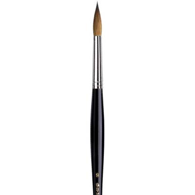 Da Vinci Series 35 Kolinsky Red Sable Extra Long Round Watercolor Brush No: 9