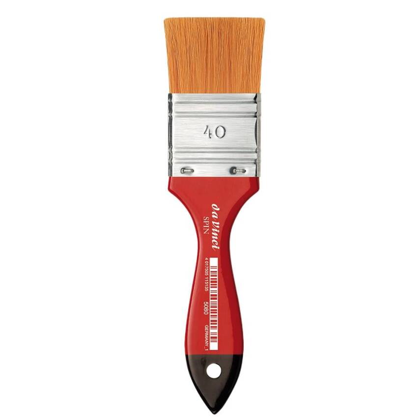 Da Vinci Spin Sentetik Ekstra Yumuşak Düz Uçlu Geniş Yüzey Fırçası Seri 5080 No:40 - 1