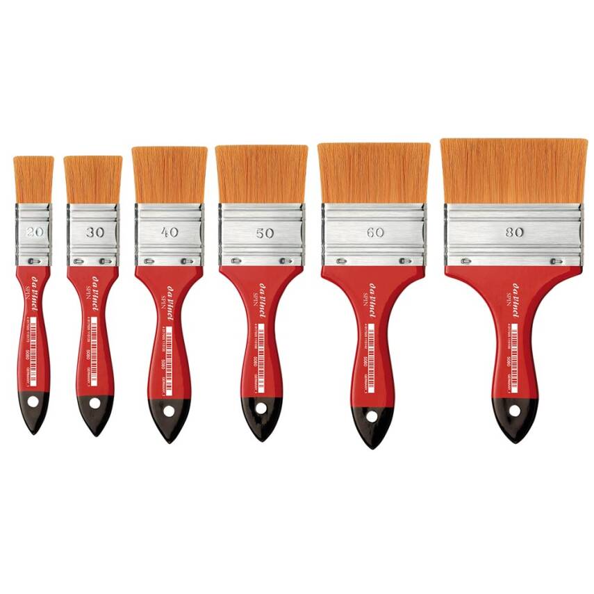 Da Vinci Spin Synthetic Extra Soft Flat Wide Surface Brush Series 5080 - 1