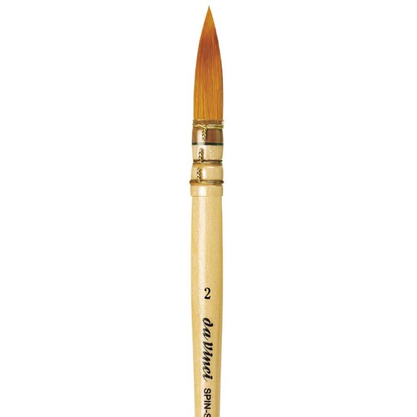 Da Vinci Spin Synthetic Round French Watercolor Brush Series 488 No:2 - 6