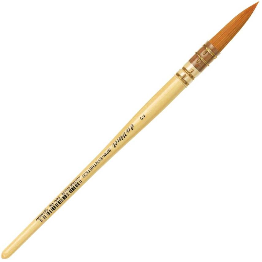 Da Vinci Spin Synthetic Round French Watercolor Brush Series 488 No:3 - 1