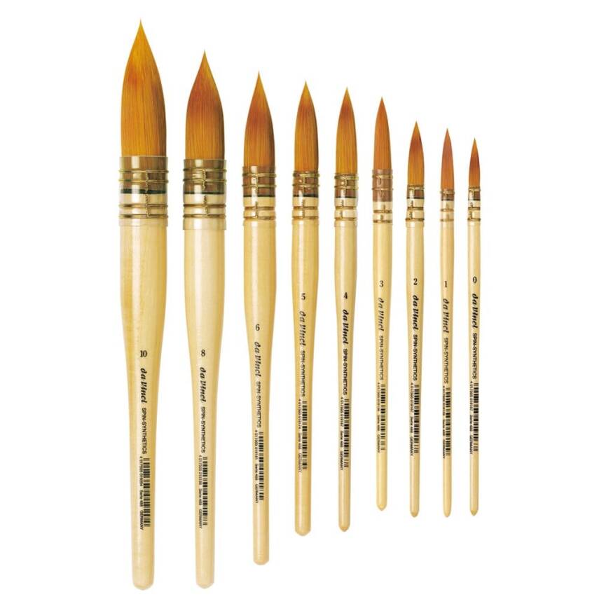 Da Vinci Spin Synthetic Round French Watercolor Brush Series 488 No:3 - 3