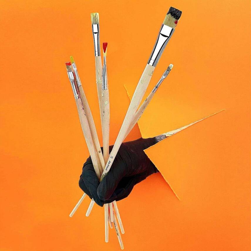 Da Vinci Synthetic Flat Acrylic and Oil Paint Brush Series 8329 No:6 - 5