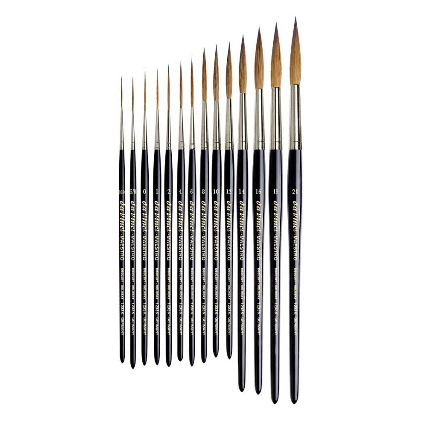 Da Vinci 1203K Seri Toboslky Kolinsky Liner Tabela ve Çizgi Fırçası    - 1