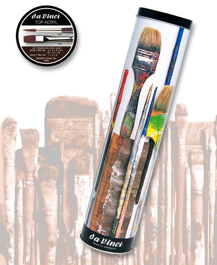 Da Vinci Top-Acryl Akrilik ve Yağlı Boya Hediyelik Fırça Seti Seri 5405 - 3