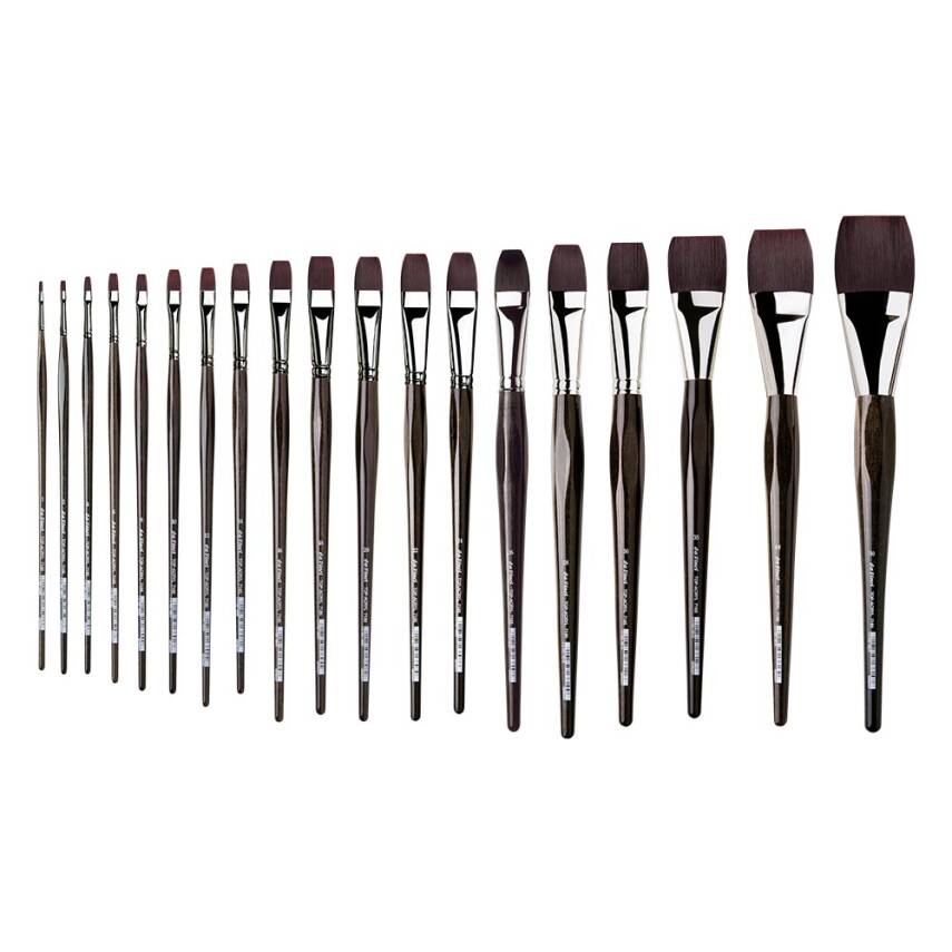 Da Vinci 7185 Seri Top Acryl Sentetik Düz Akrilik Boya Ve Yağlı Boya Fırçası - 1