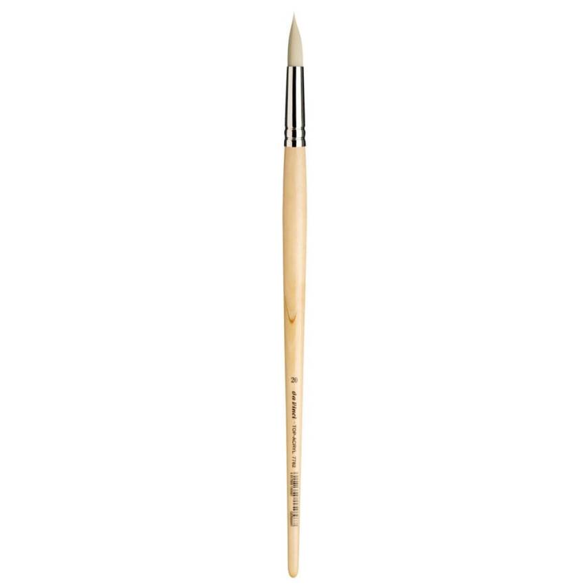Da Vinci Top Acryl Sentetik Yuvarlak Akrilik Boya Ve Yağlı Boya Fırçası Seri 7782 No:4 - 2