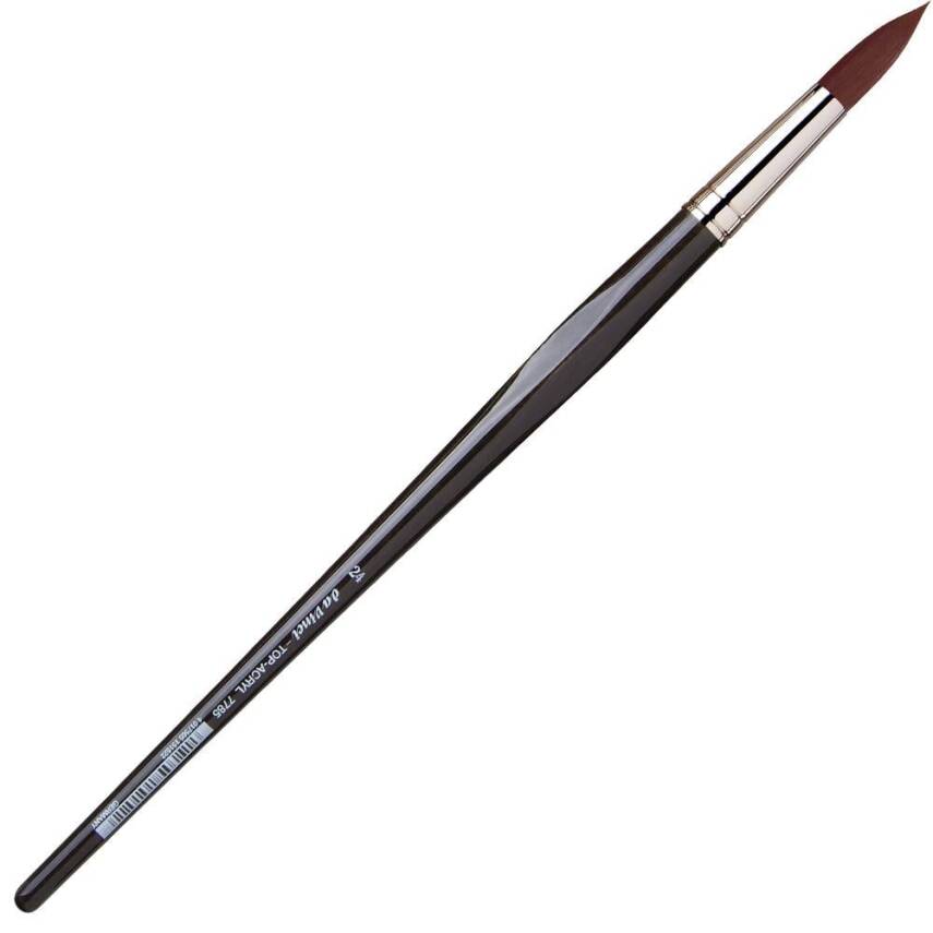 Da Vinci Top Acryl Sentetik Yuvarlak Akrilik Boya Ve Yağlı Boya Fırçası Seri 7785 No:24 - 1