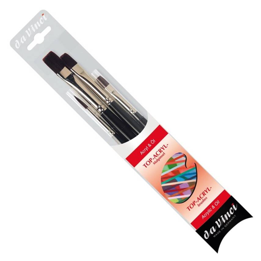 Da Vinci Top Acryl Synthetic Acrylic and Oil Paint Brush Set Series 4220 - 1