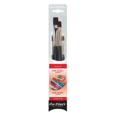 Da Vinci Top Acryl Synthetic Acrylic and Oil Paint Brush Set Series 4220 - 2
