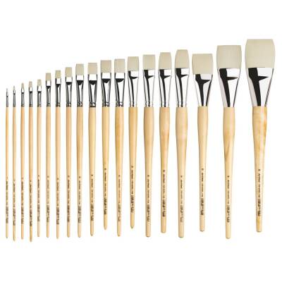 Da Vinci Top Acryl Synthetic Flat Acrylic and Oil Paint Brush Series 7182 No:12 - 4