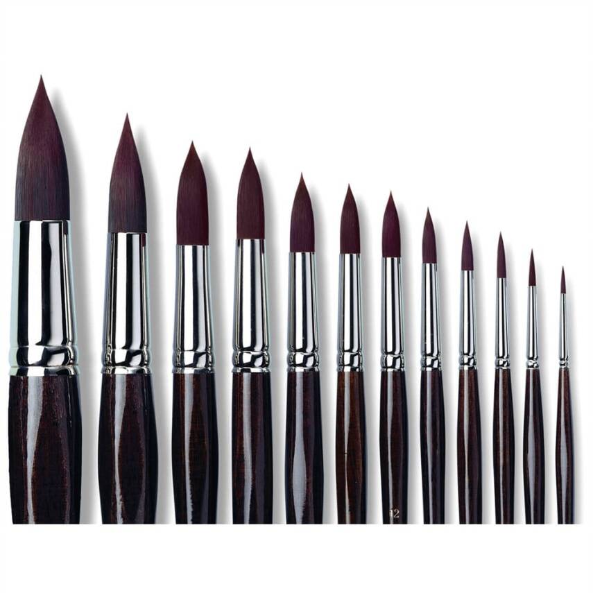 Da Vinci Top Acryl Synthetic Round Acrylic and Oil Paint Brush Series 7785 No:2 - 3