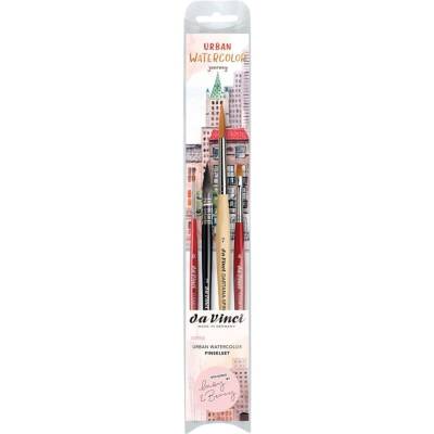 Da Vinci Urban Watercolor Travel Brush Set of 4 (188n7-498n2-5880n0-5880n4) - 2