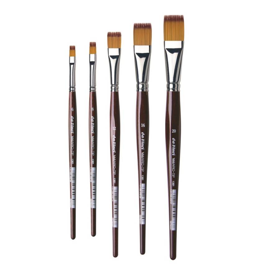 Da Vinci Vario Tip Synthetic Flat Watercolor and Hobby Craft Brush Series 1381 - 1