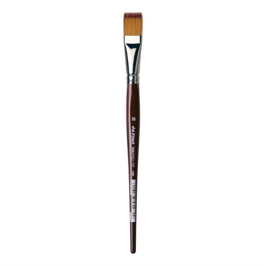 Da Vinci Vario Tip Synthetic Flat Watercolor and Hobby Craft Brush Series 1381 No:8 - 1