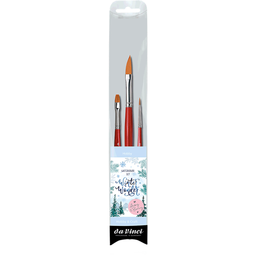 Da Vinci Winter Wonder Synthetic Fiber Watercolour Brush Set 5401 - 1