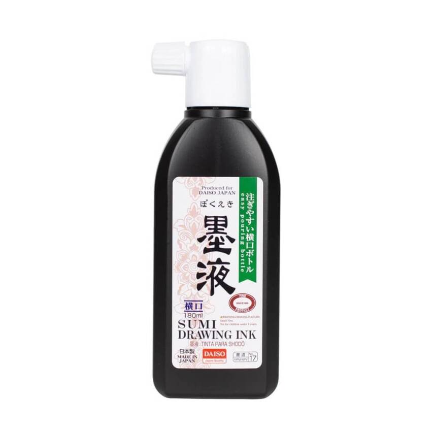 Daiso Sumi Drawing Ink Calligraphy Ink 180 ml No.17 - 1