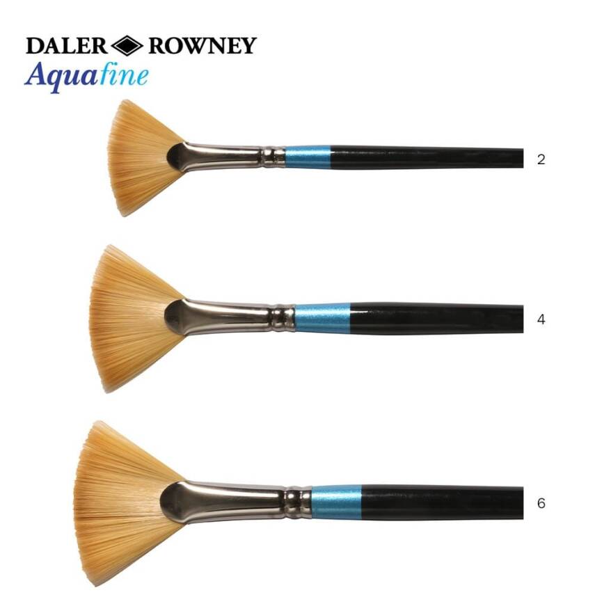 Daler Rowney Aquafine Fan Blender Yelpaze Fırça Seri 48 No: 6 - 1