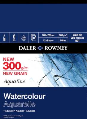 Daler Rowney Aquafine Wat Col Pad 20*40Cm 300Gr 2Sh - 2