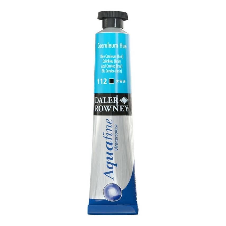 Daler Rowney Aquafine Watercolour 8ml Tube 112 Coeruleum Hue - 1