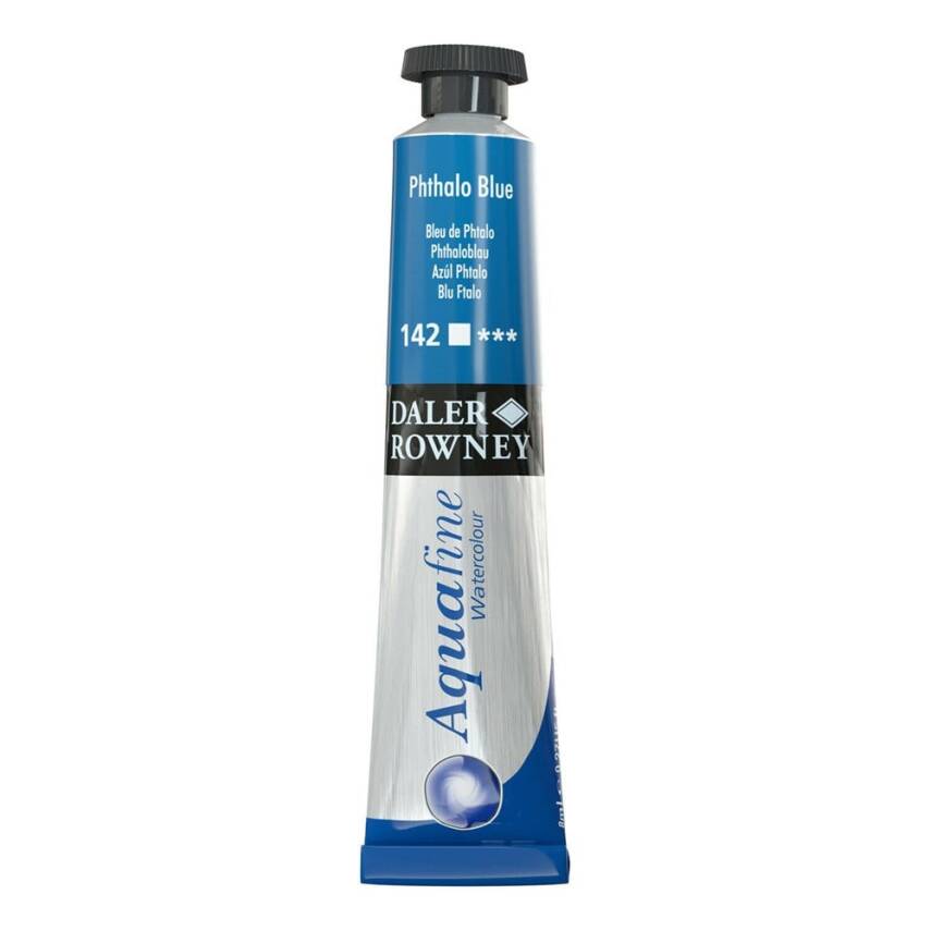 Daler Rowney Aquafine Watercolour 8ml Tube 142 Phthalo Blue - 1