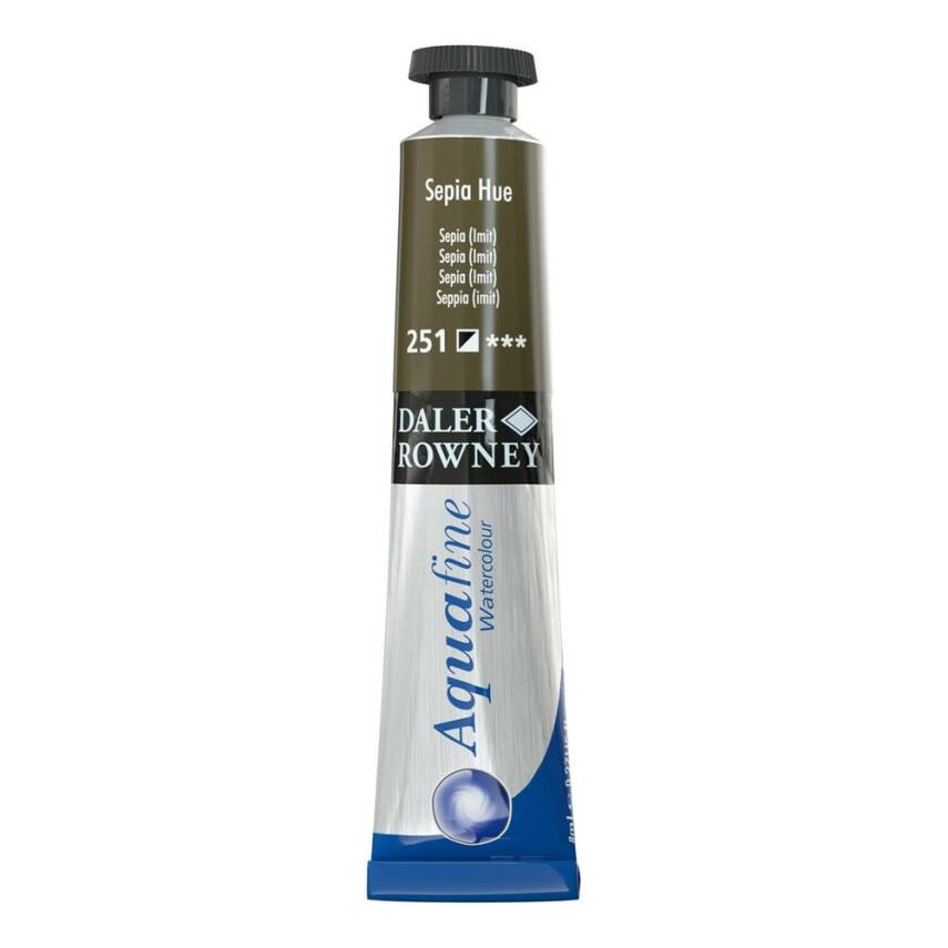 Daler Rowney Aquafine Watercolour 8ml Tube 251 Sepia Hue - 1