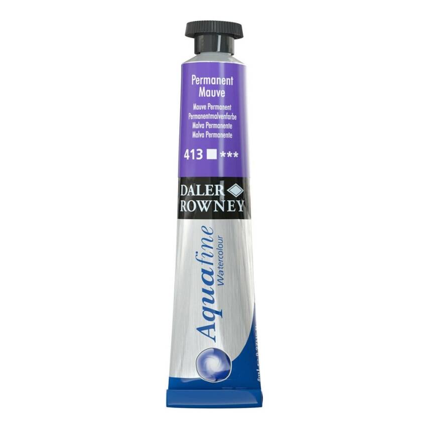 Daler Rowney Aquafine Watercolour 8ml Tube 413 Permanent Mauve - 1