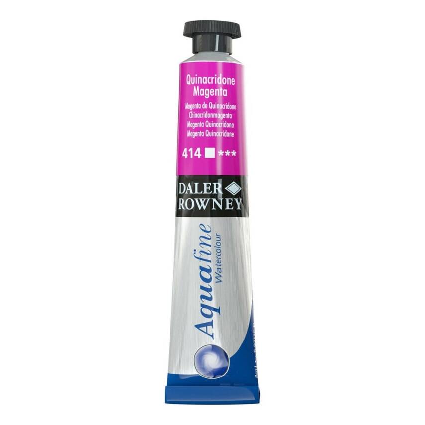 Daler Rowney Aquafine Watercolour 8ml Tube 414 Quinacridone Magenta - 1