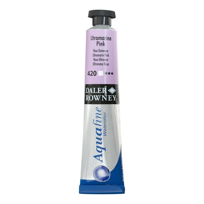 Daler Rowney Aquafine Watercolour 8ml Tube 420 Ultramarine Pink - 1