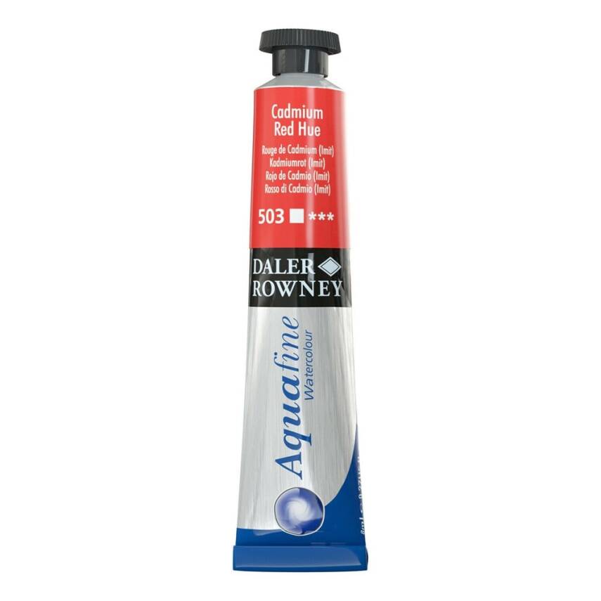 Daler Rowney Aquafine Watercolour 8ml Tube 503 Cadmium Red Hue - 1
