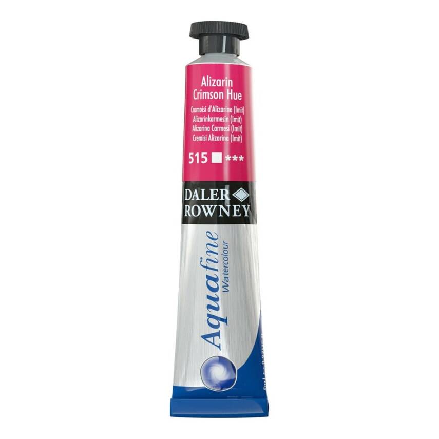 Daler Rowney Aquafine Watercolour 8ml Tube 515 Alizarin Crimson Hue - 1