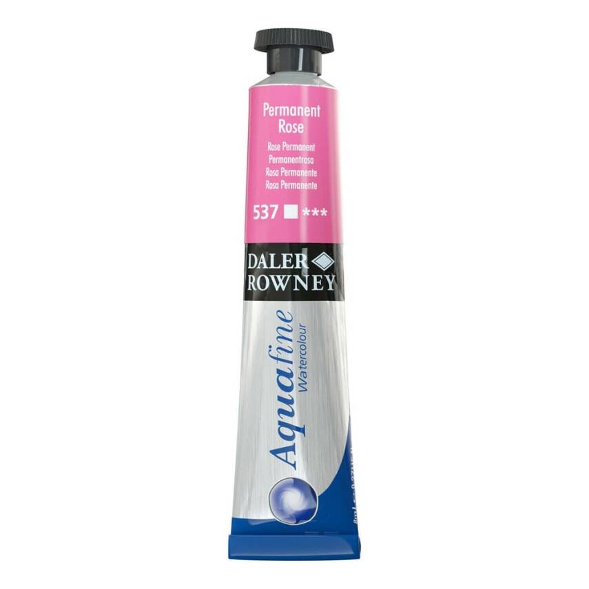 Daler Rowney Aquafine Watercolour 8ml Tube 537 Permanent Rose - 1