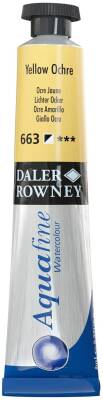 Daler Rowney Aquafine Watercolour 8ml Tube 663 Yellow Ocher