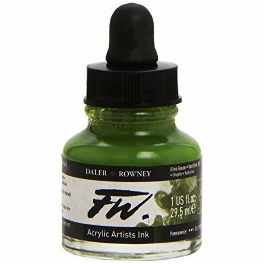 Daler Rowney Fw Ink 29,5ml Olıve Green - 1