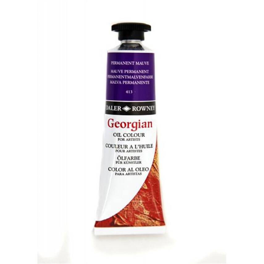 Daler Rowney Georgian Oil Paint 225 ml 413 Perm Mauve - 1