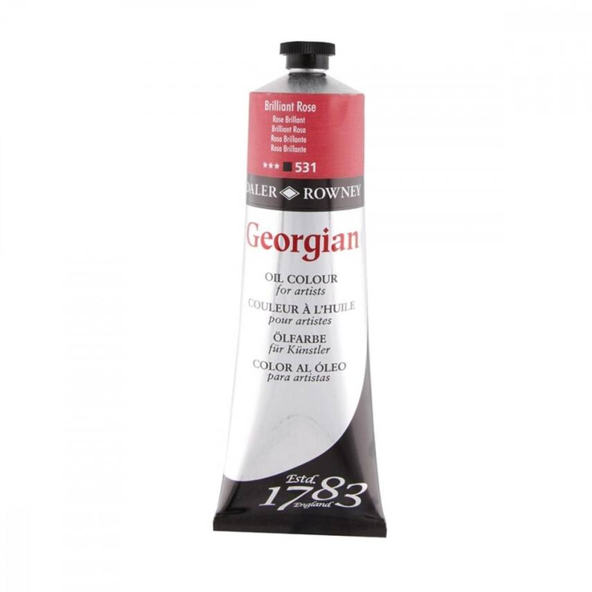 Daler Rowney Georgian Oil Paint 225 ml 531 Brilliant Rose - 2