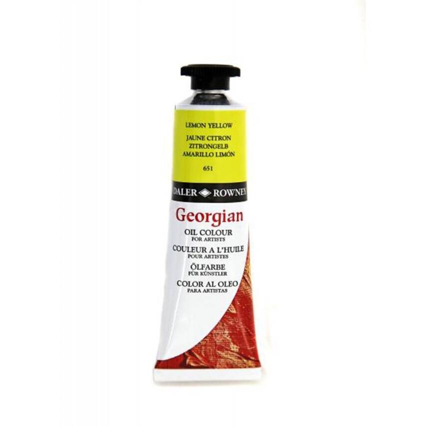 Daler Rowney Georgian Oil Paint 225 ml 651 Lemon Yellow - 1