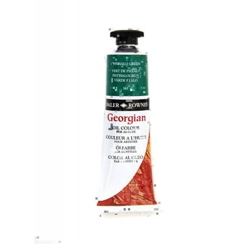 Daler Rowney Georgian Oil Paint 38 ml 361 Phthalo Green - 1