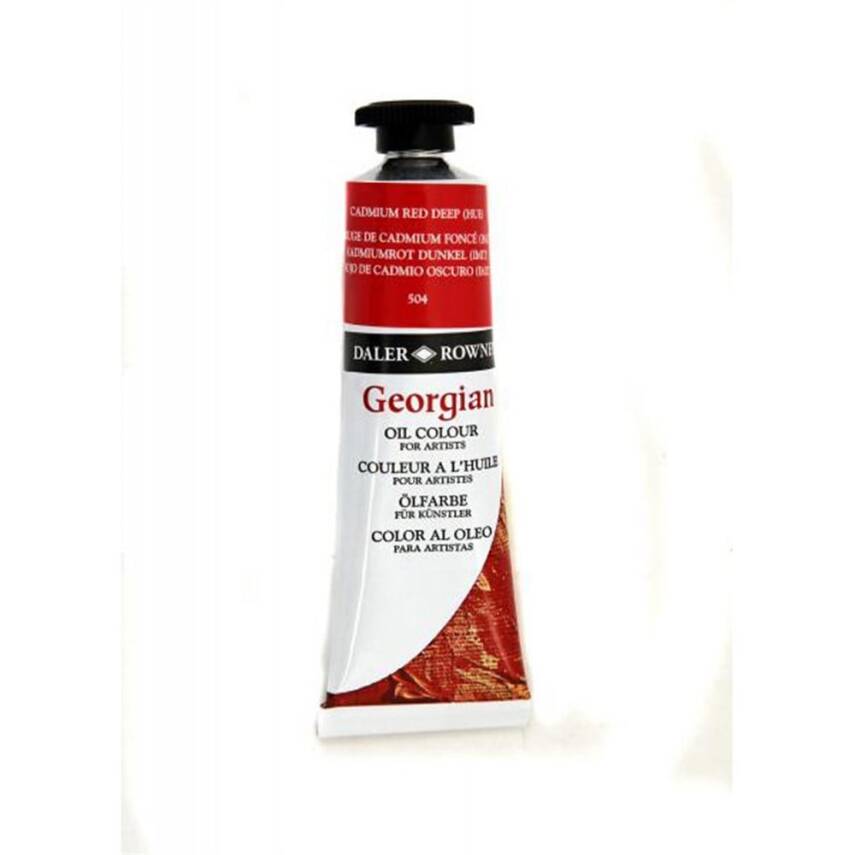 Daler Rowney Georgian Oil Paint 38 ml 504 Cadmium Red Deep Hue - 1