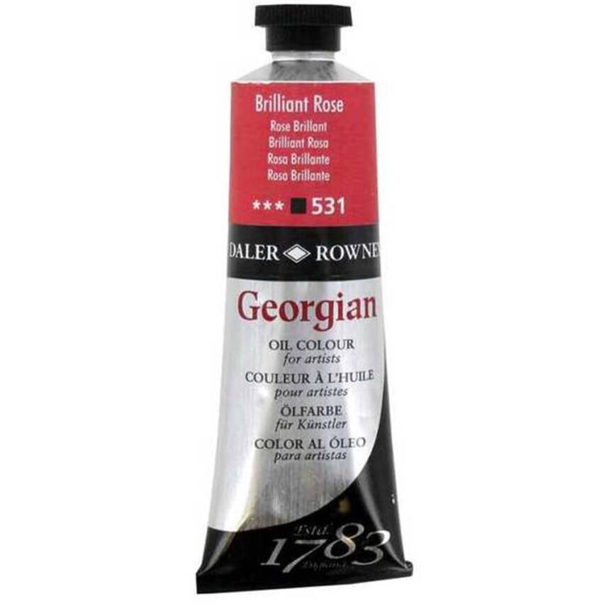 Daler Rowney Georgian Oil Paint 38 ml 531 Brilliant Rose - 2