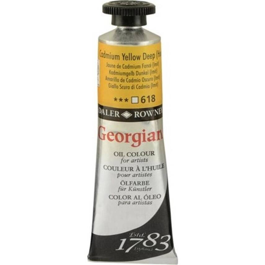 Daler Rowney Georgian Oil Paint 38 ml Cad Yellow Deep Hue - 1