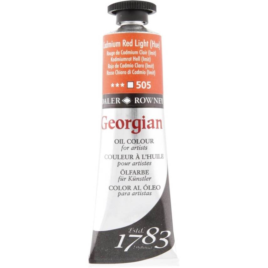 Daler Rowney Georgian Oil Paint 38 ml Cadmium Red Hue - 1