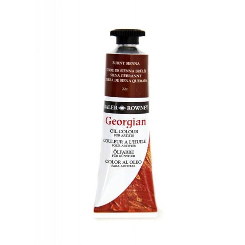 Daler Rowney Georgian Yağlı Boya 225 ml 221 Burnt Sienna - 1
